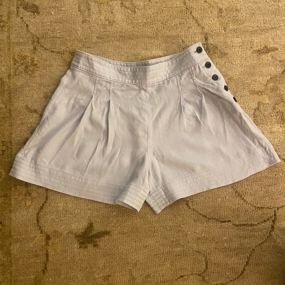 Club Monaco Lettee Button Flare Shorts - Picture 3 of 7